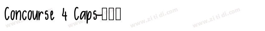 Concourse 4 Caps字体转换